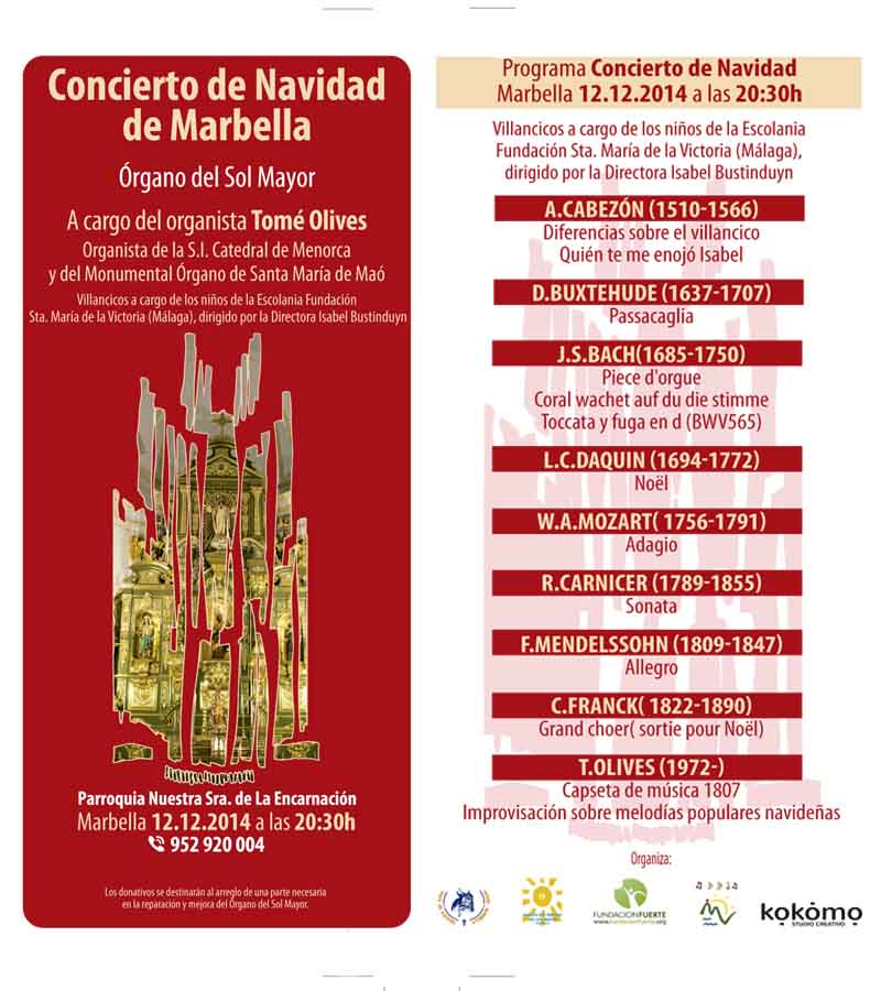 Concierto de Navidad 2014 en Marbella